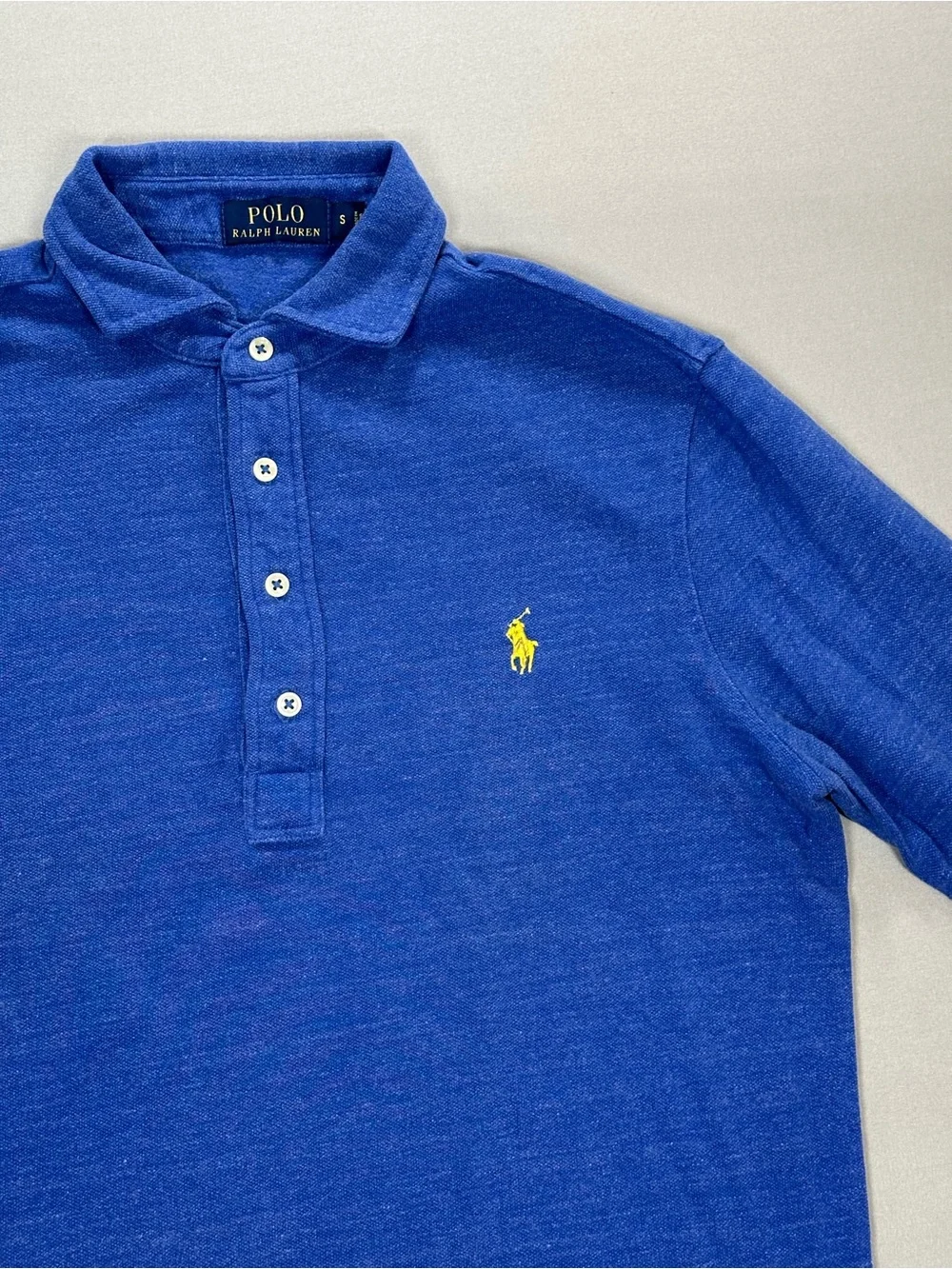 Polo by Ralph Lauren Classic Cotton Knit Long Sleeve Polo Shirt - Small